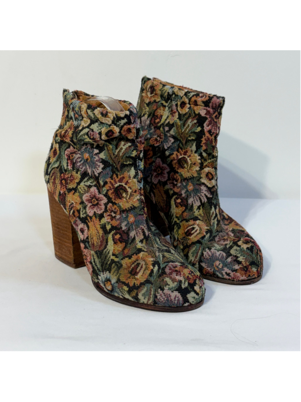 Jeffrey Campbell Havana Last Floral Tapestry Ankle Boots Women’s EU 39 US 8.5
